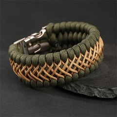 7-core Braided Paracord Rope Bracelet for Men Handmade Outdoor Survival