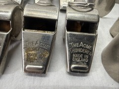 VINTAGE WHISTLE LOT OF 12 THE ACME THUNDERER – Umpire Referee 70s