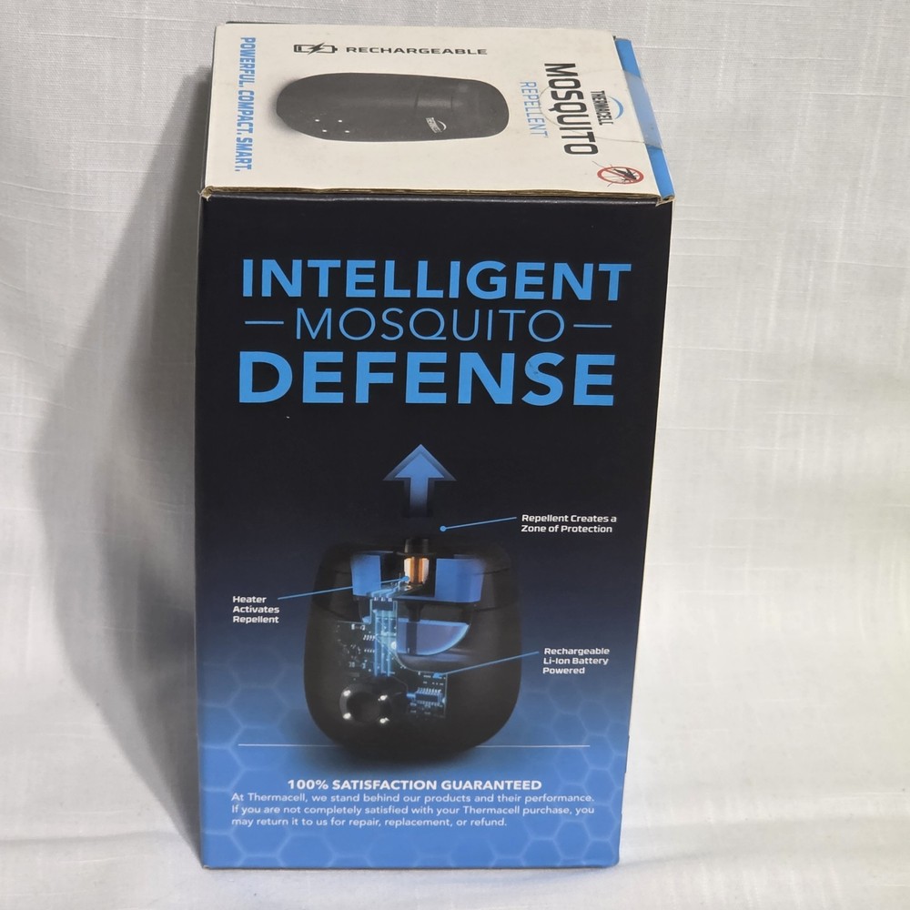 Thermacell Rechargeable Mosquito Repeller E55X Intelligent Defense NIB USB