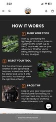 Tactical Hiking Stick with Integrated Survival Kit – Essential Camping Gear for