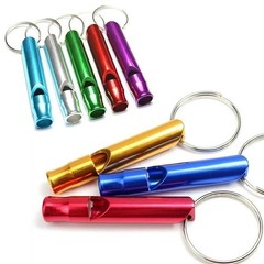 4PCS Aluminum Emergency Whistle Keychain Loud Survival Camping Safety