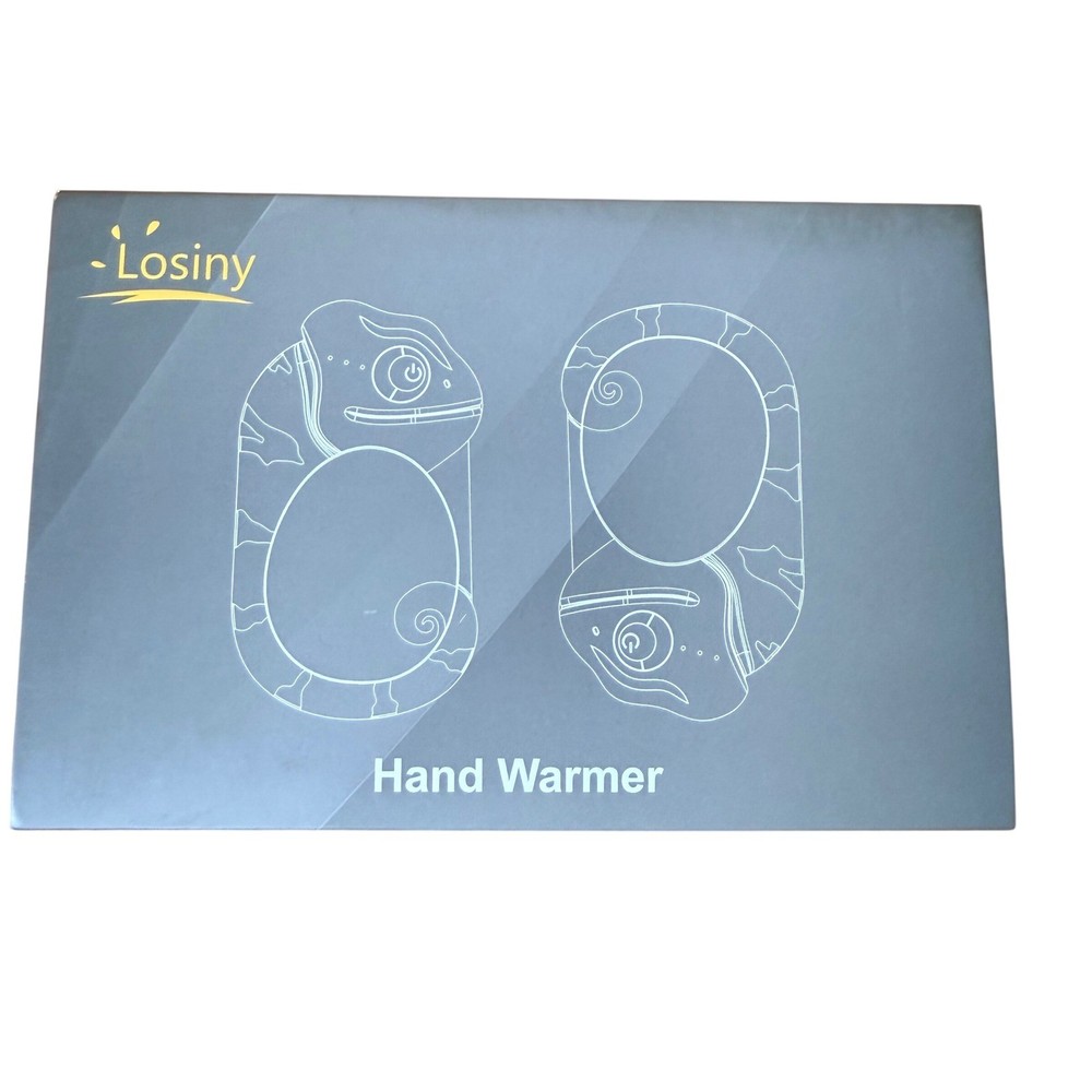 Losiny Rechargeable Hand Warmers 2-Pack 6000mAh Black OE-S-0020 New