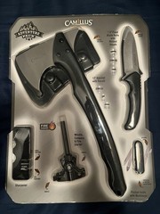 Camillus Adventure Pack 12″ Hatchet, 7.5″ Fixed Blade Knife, Fire Starter, Multi