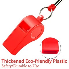 Whistle 12 Packs Sports Whistles with Lanyard Loud Crisp Sound Whistle Bulk I…