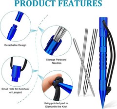 12-Piece Paracord Fid Set – Durable Stainless Steel Tools for Leather Crafting