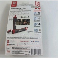 American Red Cross 4-Stage Personal Water Filter 99.99% Filtration BPA-Free