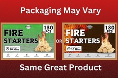 Fire Starter 130 Pcs Wood Pellet Natural Quick Ignition Long Burn