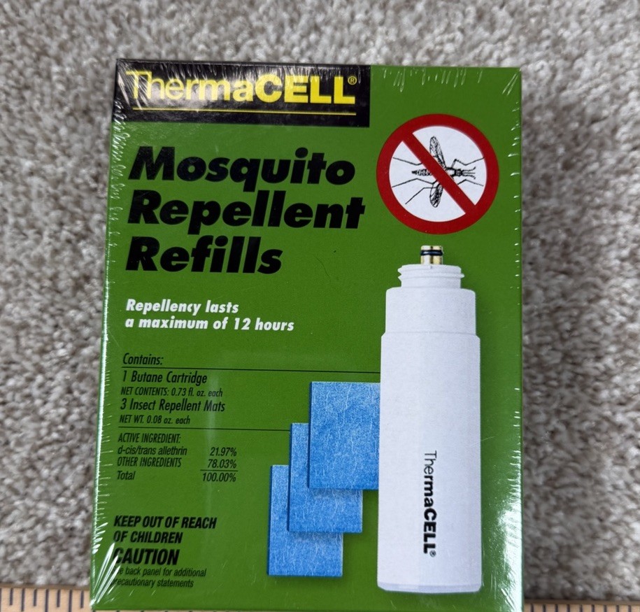 ThermaCELL Mosquito Repellent Refills Butane Cartridge & 3 Mats T20