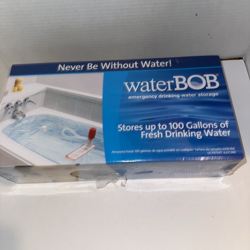 New WaterBob Bathtub Emergency Drinking Water Storage 100 Gallons. New/Sealed