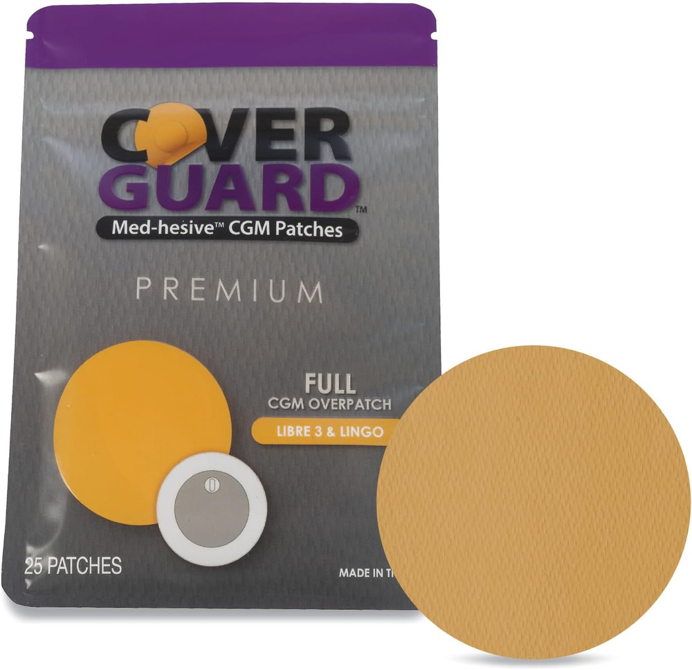 CGM Overpatch | Freestyle Libre 3 | Tan Full Coverage Design| 25-Count | Waterpr
