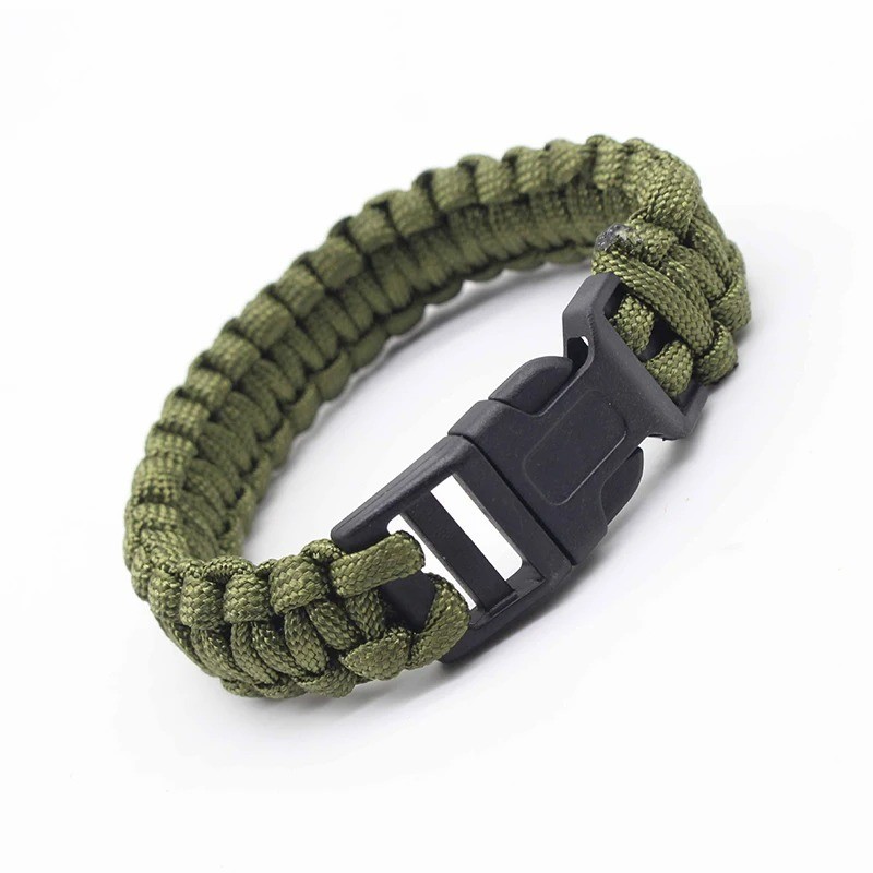 Outdoor Adjustable Paracord Survival emergency Rope Bracelet