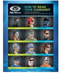 Flying Fisherman SunBandit: Neck Gaiter Mask for Men & One Size, Bait Ball