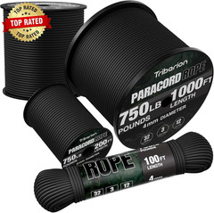 Paracord Rope 750 Lb – 1000Ft / 500Ft / 200Ft / 100Ft 5/32″ Parachute Cord 4MM 1
