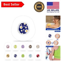 40 Pack G7 Over Patches & Floral Sensor Stickers – Waterproof & Hypoallergenic