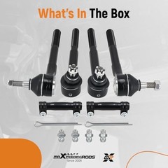 maXpeedingrods 6Pcs Front Inner Outer Tie Rod Kit for Chevy Tahoe RWD 1995