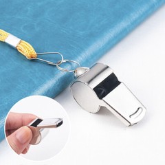1-5Pcs Metal Referee Whistle With Key Ring Sports School Football Rugby Outdoor