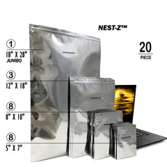 Faraday 20 PC Large Kit NEST-Z 7 Mil Moisture Barrier 5-layer EMP Bags