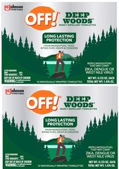 24 OFF Towelettes Deep Woods Insect Repellent Travel Size 25% Deet Up To 8 Hours