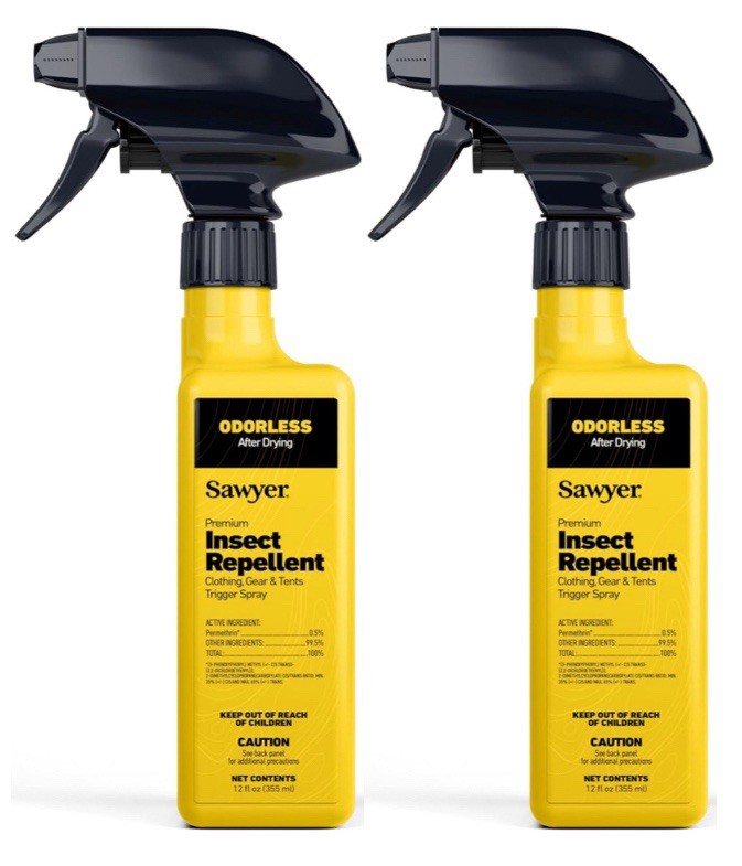 Lot of 2 – Sawyer Products Premium Permethrin Clothing Insect Repellent Trigger
