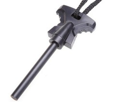 Fire Starter Flint Steel Striker Ferro Rod Waterproof Firesteel USA SHIPPER