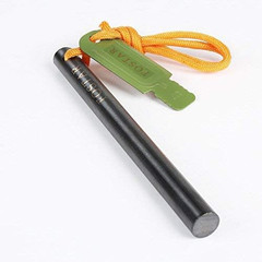 Upgrade Ferro Rod Fire Starter, 1/2 Inch X 6 Inch Thick Ferrocerium Rod, Drilled