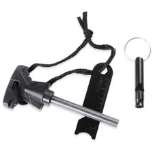 Emergency Magnesium Flint Fire Starter Ferro Rod Lighter Outdoors Survival Tool