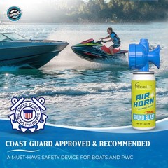 Marine Air Horn– Coast Guard Approved Boat Horn for Safety & Fog Alerts | Loud 1