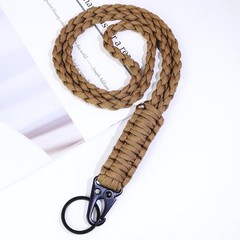 Heavy Duty Braided Paracord Lanyard for Keychains Whistles Strap Outdoor Surv…