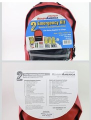 Ready America 70180 72 Hour Emergency Kit, 1-Person, 3-Day Backpack, Includes