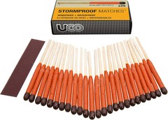 UCO Stormproof Match Kit (Yellow) Plus 4 Refill Packs of 25