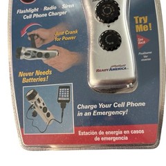 Ready America Emergency Power Station Flashlight Phone Charger Radio