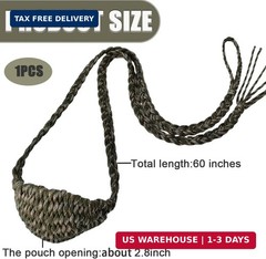 Paracord Balearic Shepherd Sling 63In Handcrafted Braided Slingshot