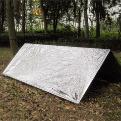 4-Pack Waterproof Foil Thermal Emergency Blankets for Camping and Survival