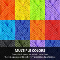 Reflective Paracord Rope 7 Strand Type III Parachute Cord 4Mm 100Ft / 200Ft for
