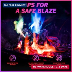25 Pack Colorful Flames Color Fire Packets Fire Pit for Campfire,Fire Color Pack