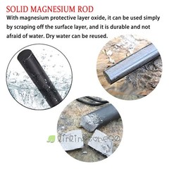 Lot 8 Ferrocerium 5/16″ Flint Fire Starter Survival Magnesium Rod kits lighter