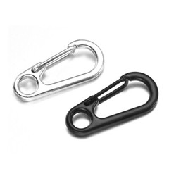 10pcs Paracord Mini Carabiner Snap Spring Clips Hooks Keyring EDC Survival Tools