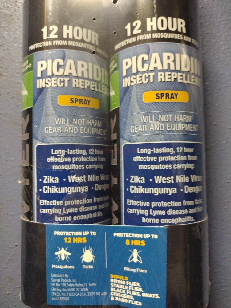 2 Cans Picaridin Sawyer Products Insect Repellent 6oz Continuous Spray