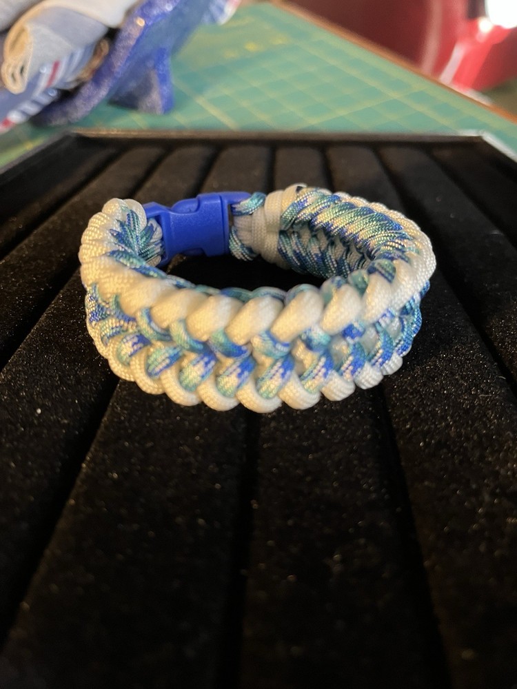 This Is The Perfect 7 Inch Paracord White And Blue Multi Colors
