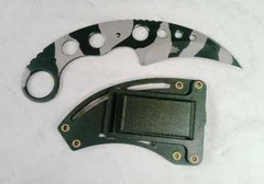 Urban Camo Karambit Fixed + Bear Claw Karambit Knife + Key Chain Multi Tool