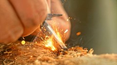 Bushcraft Survival Furro Rod Necklace. A Wearable Fire Starter.