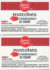 10 Boxes of 32 Red Tip SMALL WOOD PENNY MATCHES STRIKE ON BOX cigar LAURA LYNN