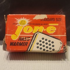 Jon-e Catalytic Reusable Hand Warmer Silver Metal w/ Pouch & Box, 1 Pack