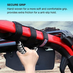 Gaizon 4 Pack Grab Handles Roll Bar Paracord Handgrip Handles with America Flag