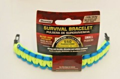 (12) SecureLine Small Braided Paracord Survival Bracelet Asst. Colors