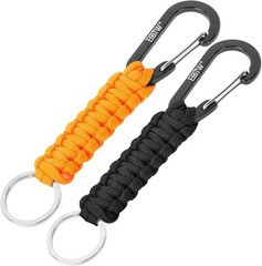Paracord Keychain for Men Women Paracord Carabiner Backpack Keychain with