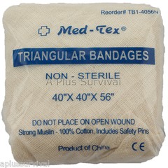 Lot of 12 – Triangular Bandage 40″ x 40″ x 56″ Emergency Survival First Aid Kit