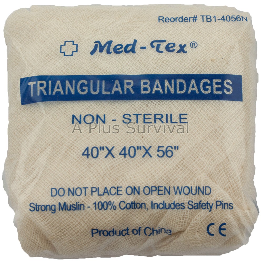 Lot of 240 – Triangular Bandage 40″ x 40″ x 56″ Emergency Survival First Aid Kit