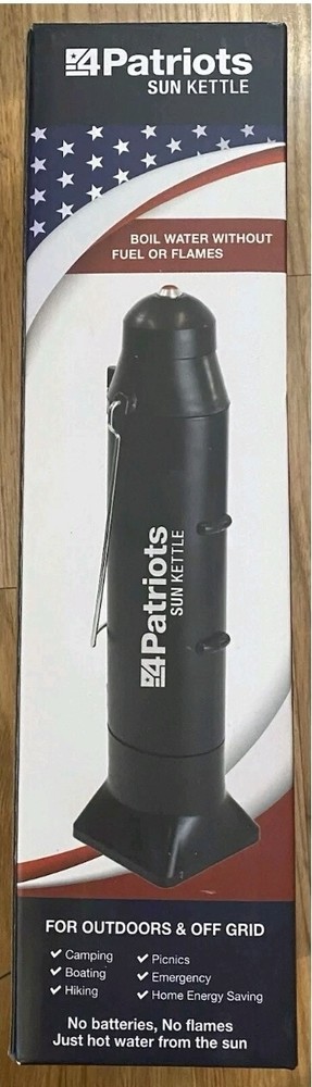 4Patriots Sun Kettle Rocket Solar Thermos Cooker Boil Water Heater 4 Survival