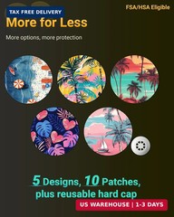 Libre 3 & Plus Sensor Covers Waterproof, 10 Pack Freestyle Libre 3 Cover